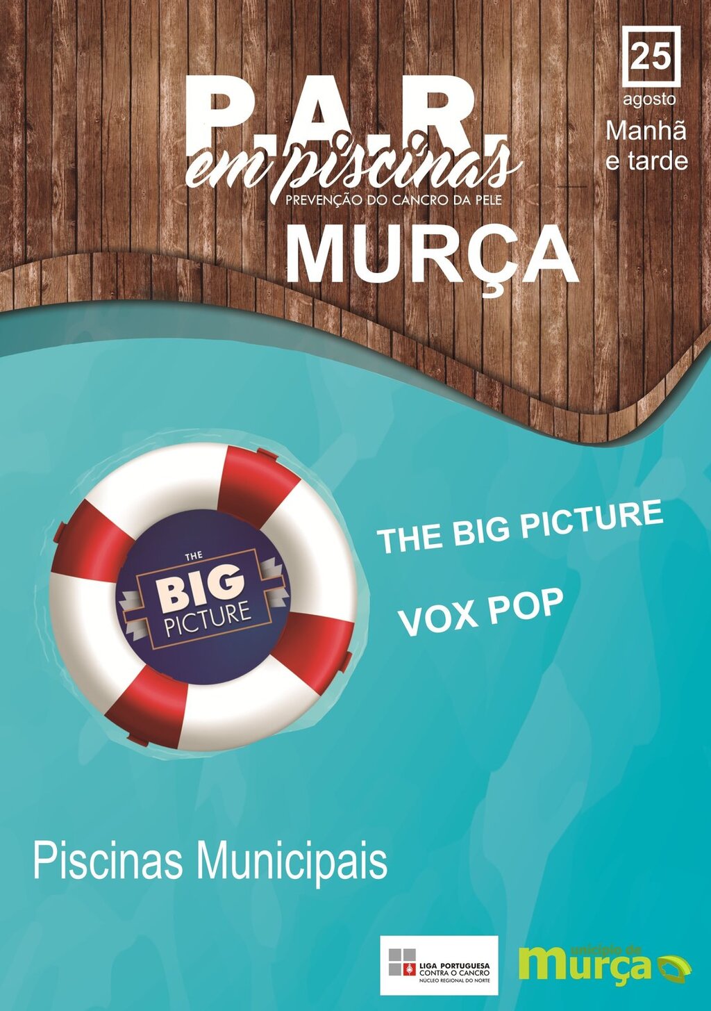 cartaz Iniciativa l&uacute;dica nas Piscinas de Mur&ccedil;a