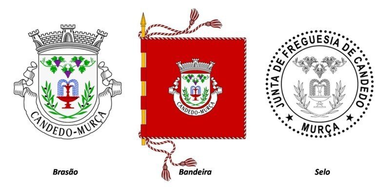 Bras&atilde;o, Bandeira e Selo da Freguesia de Candedo