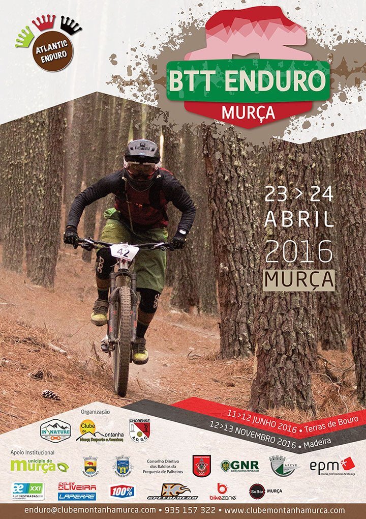 cartaz Atlantic Enduro Mur&ccedil;a 2016 j&aacute; no pr&oacute;ximo fim-de-semana