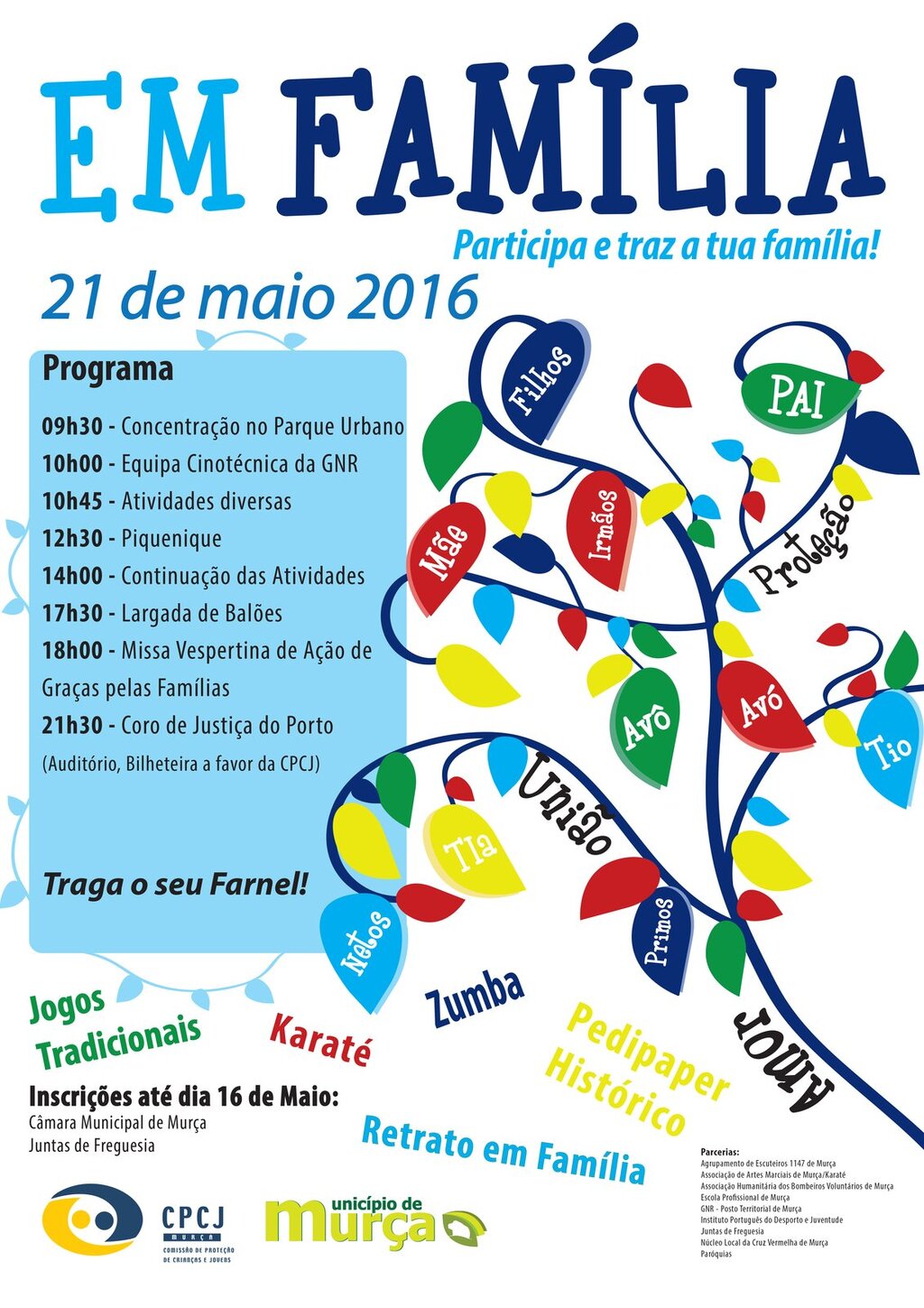 cartaz Mur&ccedil;a promove conv&iacute;vio &ldquo;Em fam&iacute;lia&rdquo; no pr&oacute;ximo s&aacute;bado