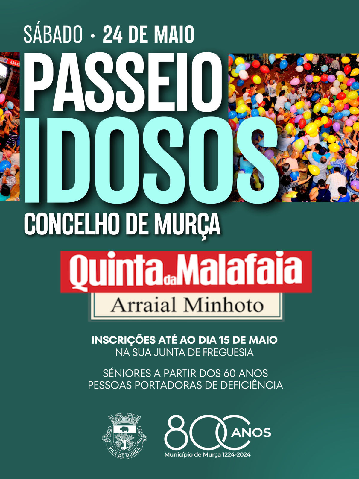 Município de Murça promove passeio para seniores a 24 de maio