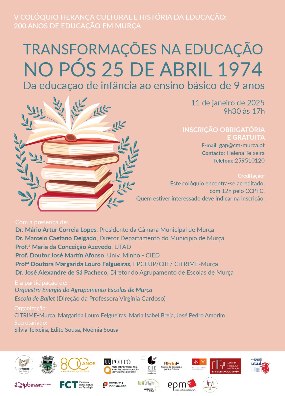 V Colóquio Herança Cultural e História da Educação: 200 Anos de Educação em Murça