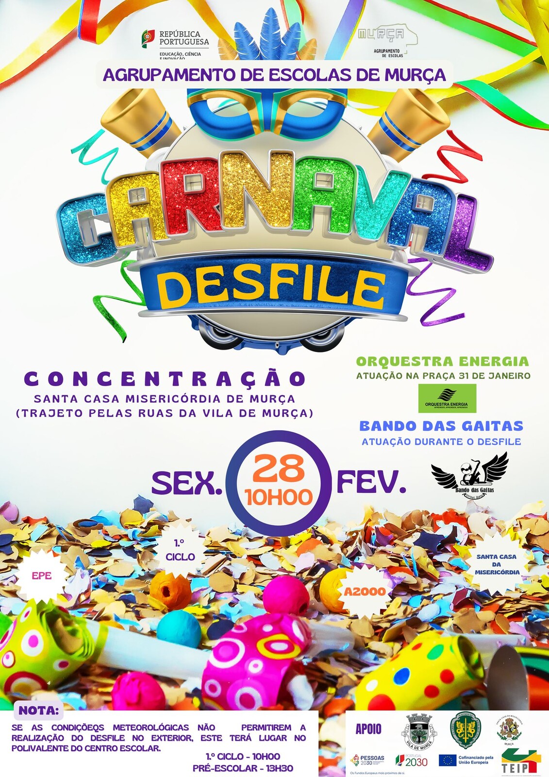 Desfile de Carnaval do Agrupamento de Escolas de Murça