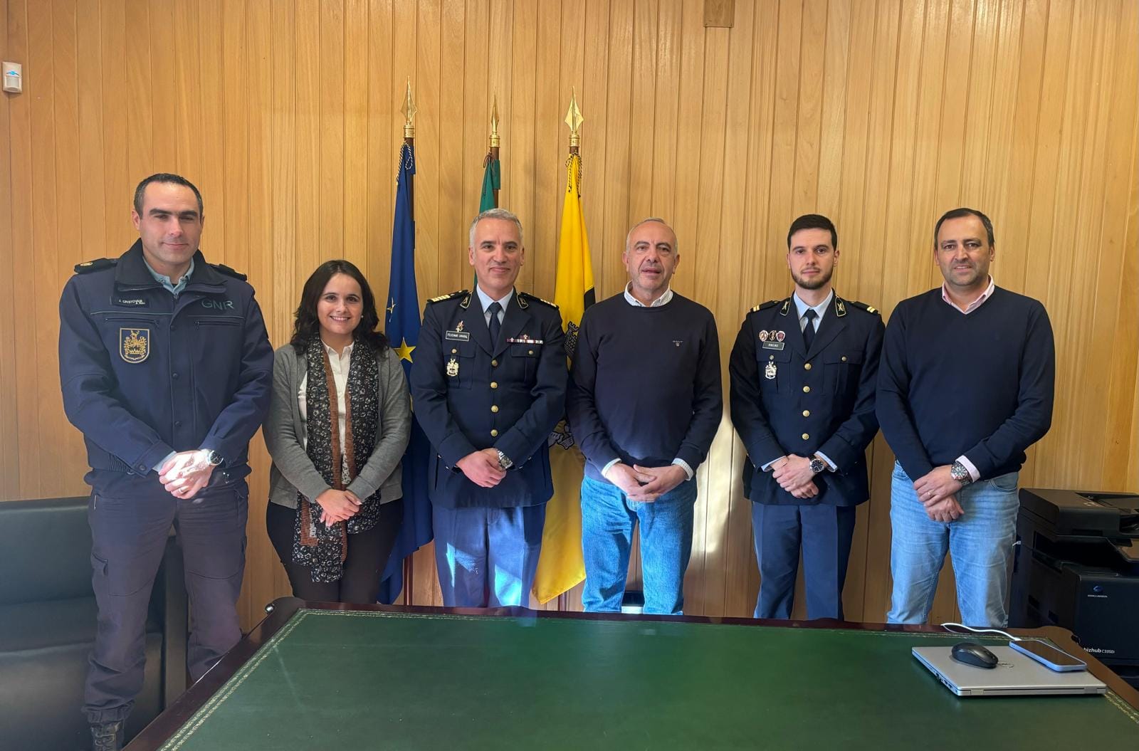 Novo comandante da GNR de Vila Real recebido na Câmara Municipal