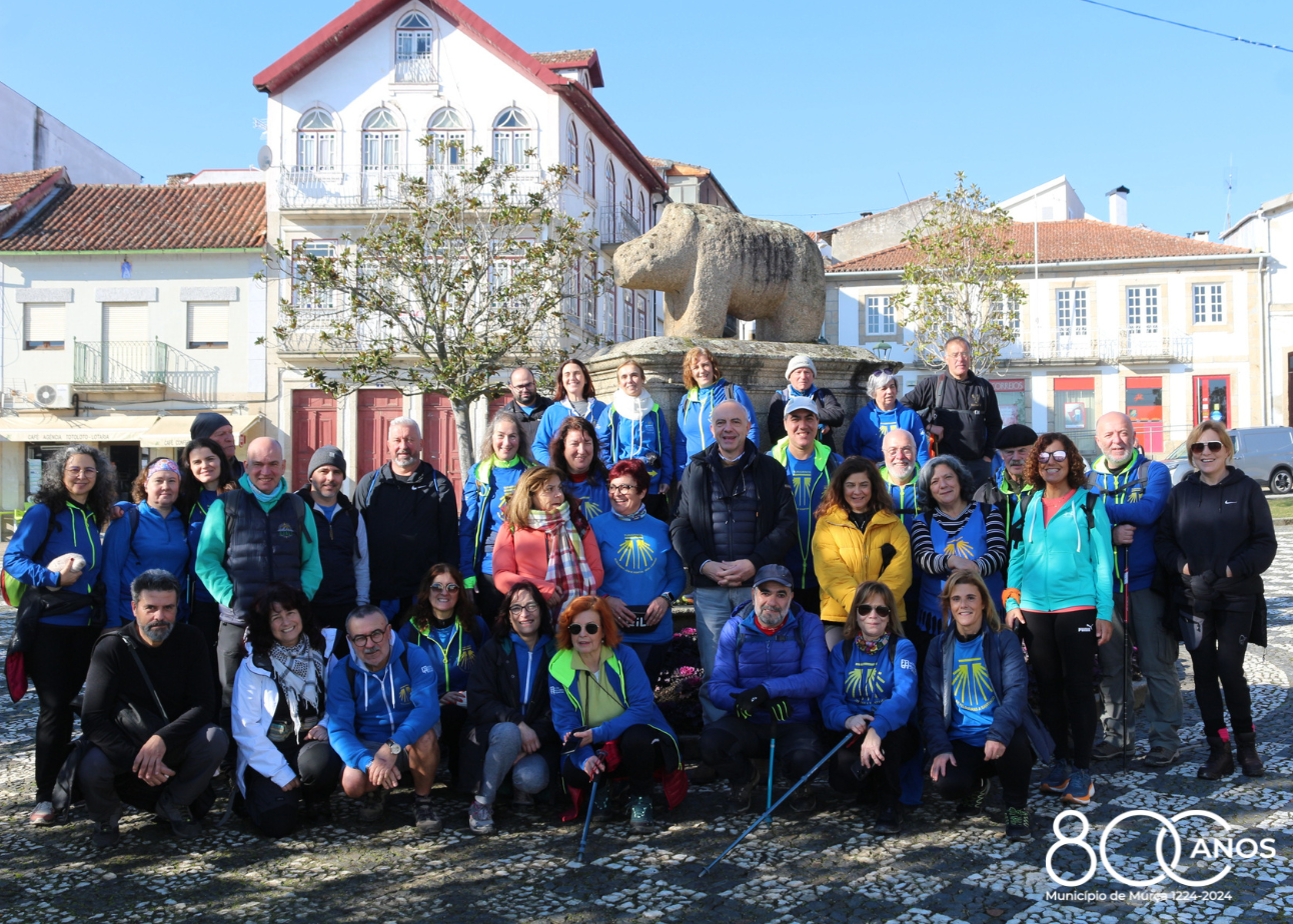Presidente da Câmara recebeu peregrinos do Caminho Português de Santiago