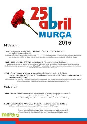 cartaz C&acirc;mara organiza conversas que "Abril Abriu..."