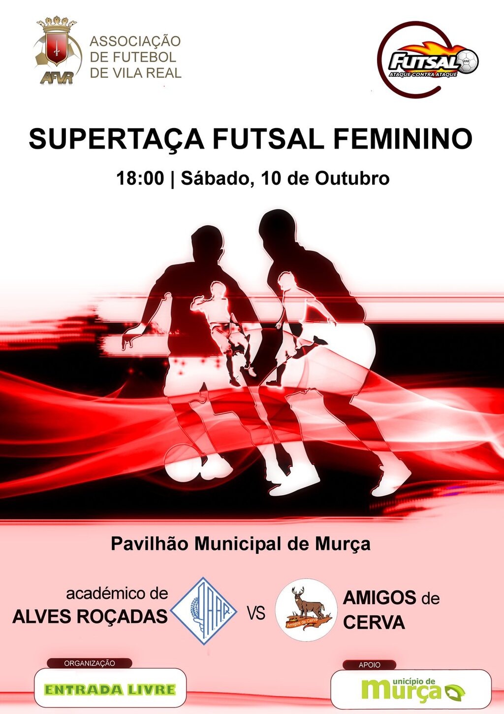 cartaz Final da Superta&ccedil;a Distrital de Futsal Feminino