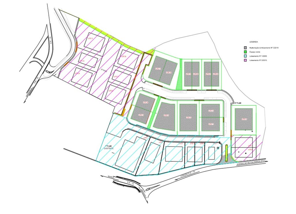 Planta geral da Zona Industrial
