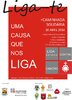 cartaz Liga Portuguesa Contra o Cancro: uma causa que nos liga